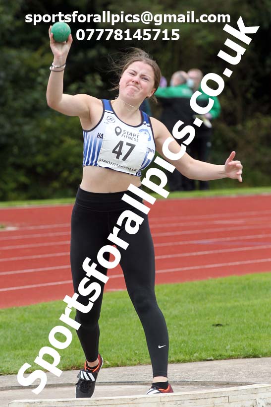 Shot putt, NECAA Open Meeting, Morpeth, Sunday, September 27th. David T. Hewitson/Sports for All Pics